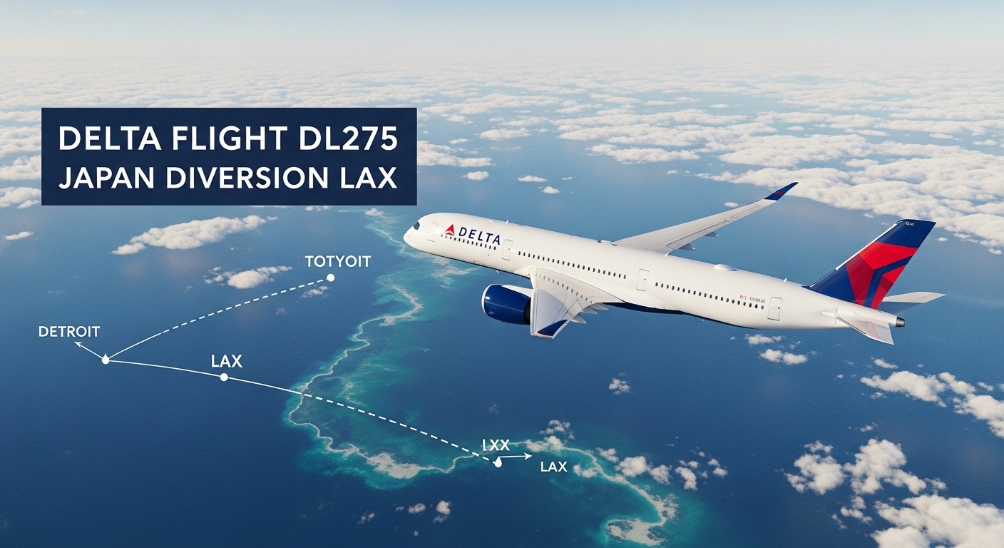 Delta Flight DL275 Japan Diversion LAX